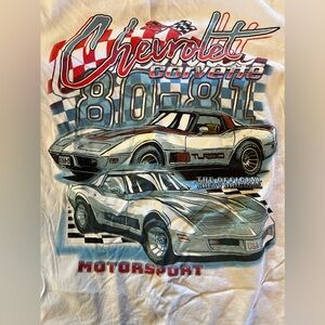Large Chevrolet Corvette 80-81 MotorSport 🏎️ T-Shirt
